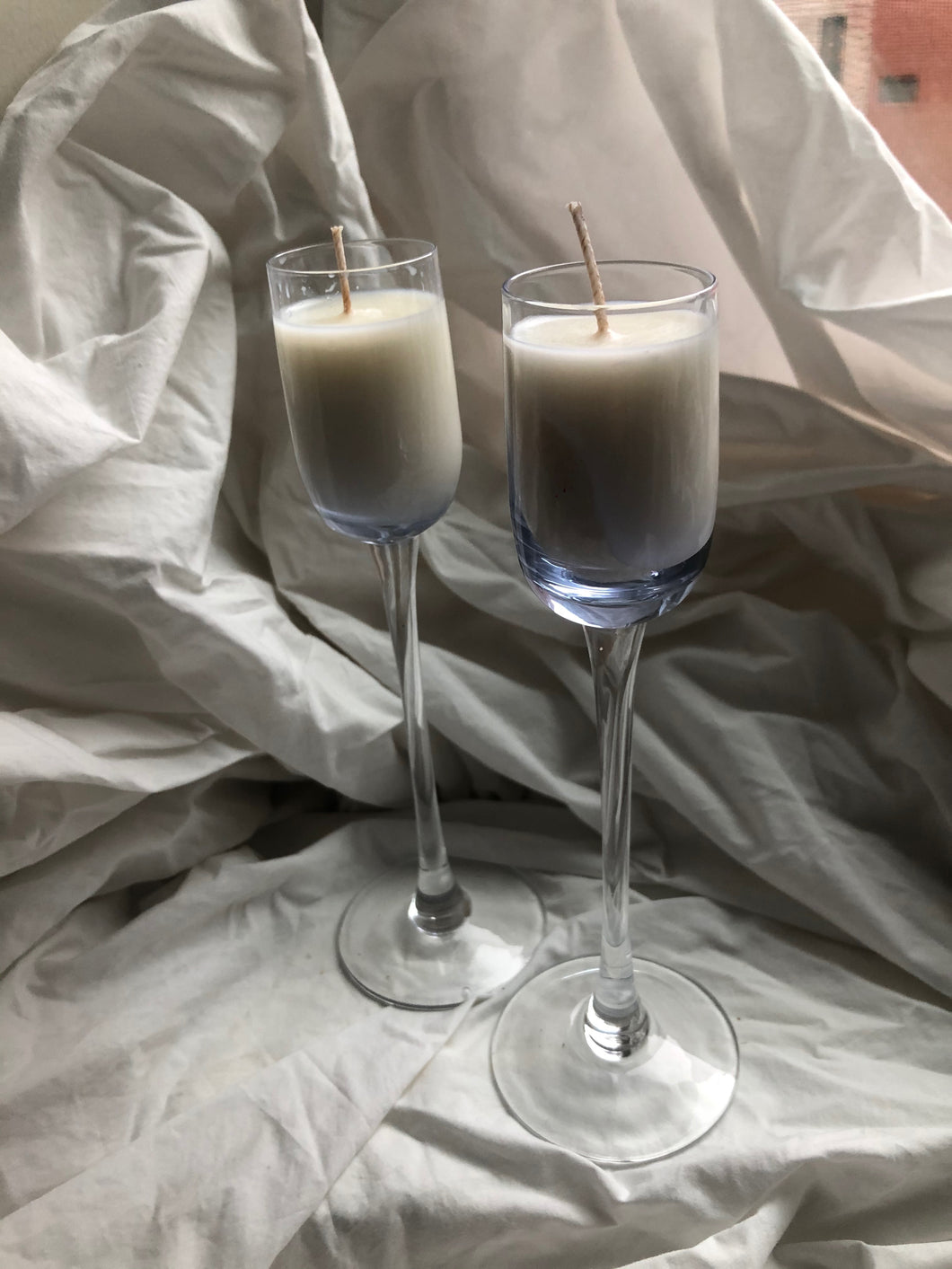 blue liqueur glasses (set)